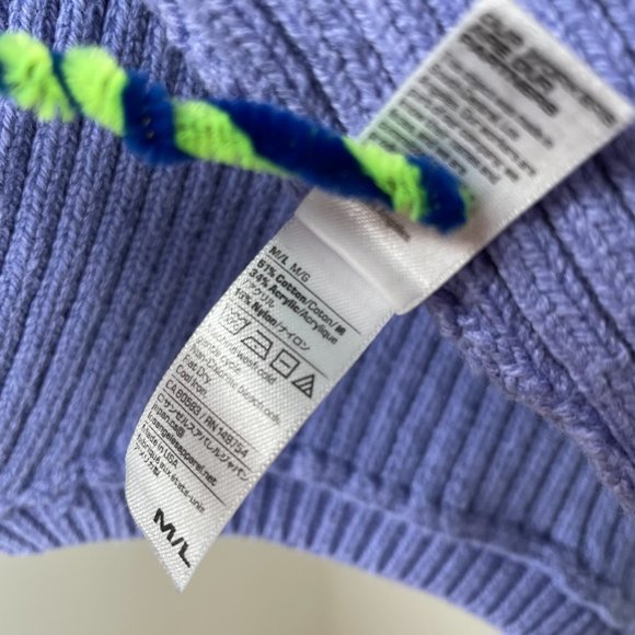 Los Angeles Apparel Heavy Knit Ribbed Crop Top - Picture 7 of 7